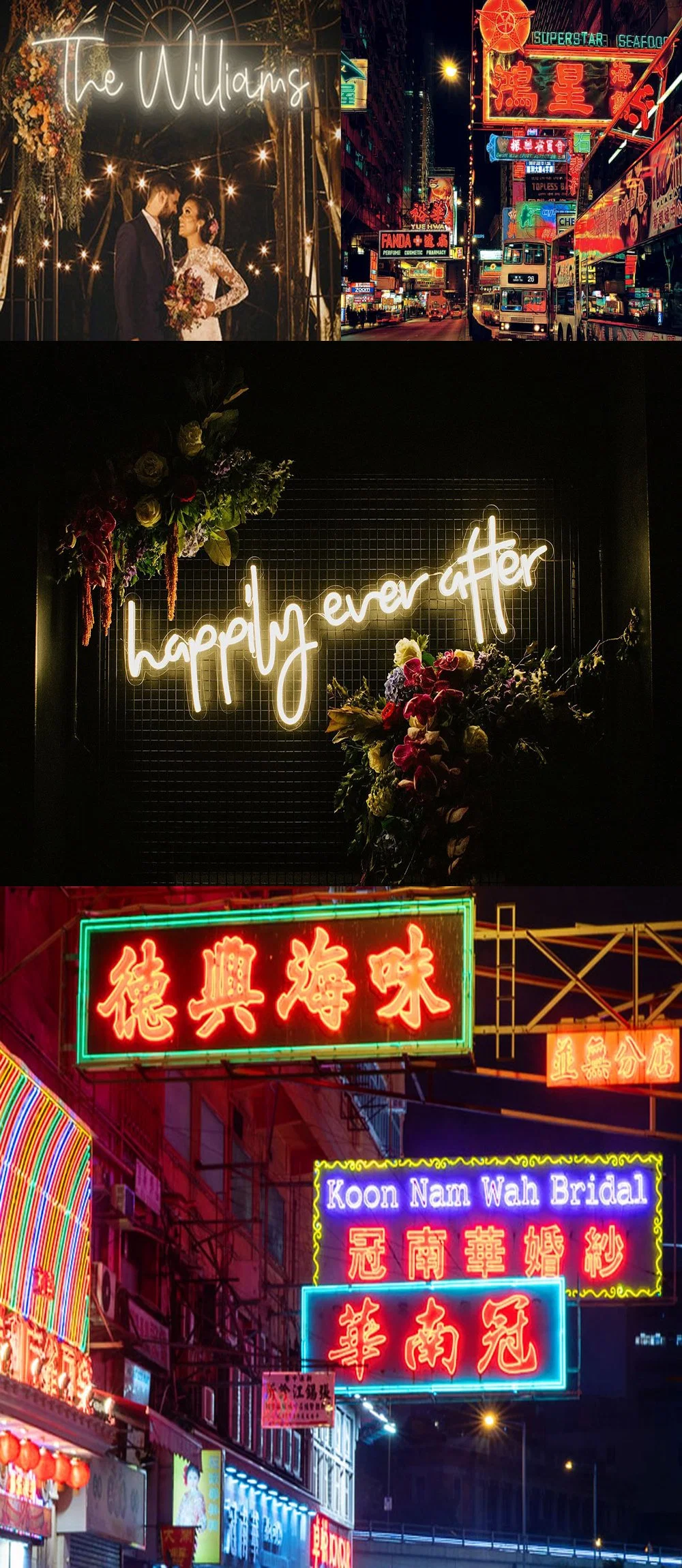 2023 New Custom Made Flex Transparent Acrylic Wedding Decoration Any Shape Neon Sign